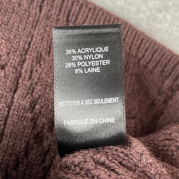 ASTR The Label Argyle Knit Sweater Mini Skirt Size S Brown Coffee Pull-On Ribbed - Picture 9 of 9